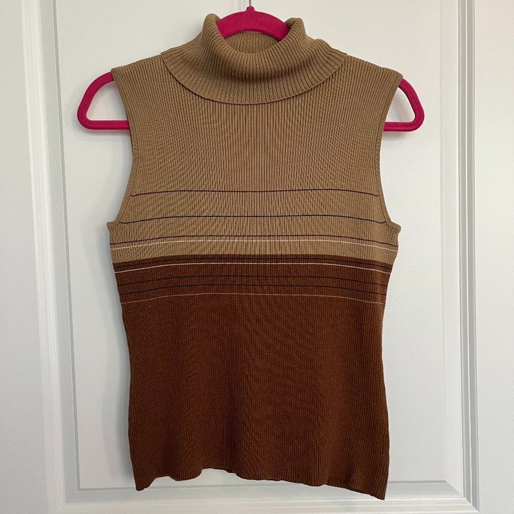 Sleeveless Turtleneck Sweater